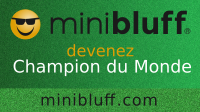 Aubin joue au Minibluff